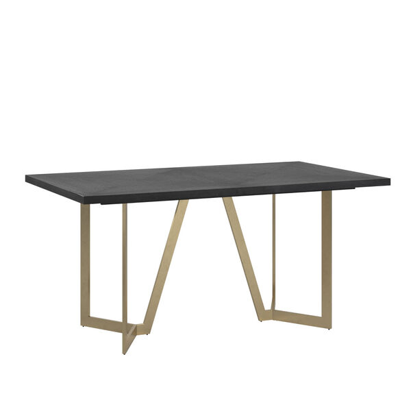 Helena Gold and Black Dining Table, image 1